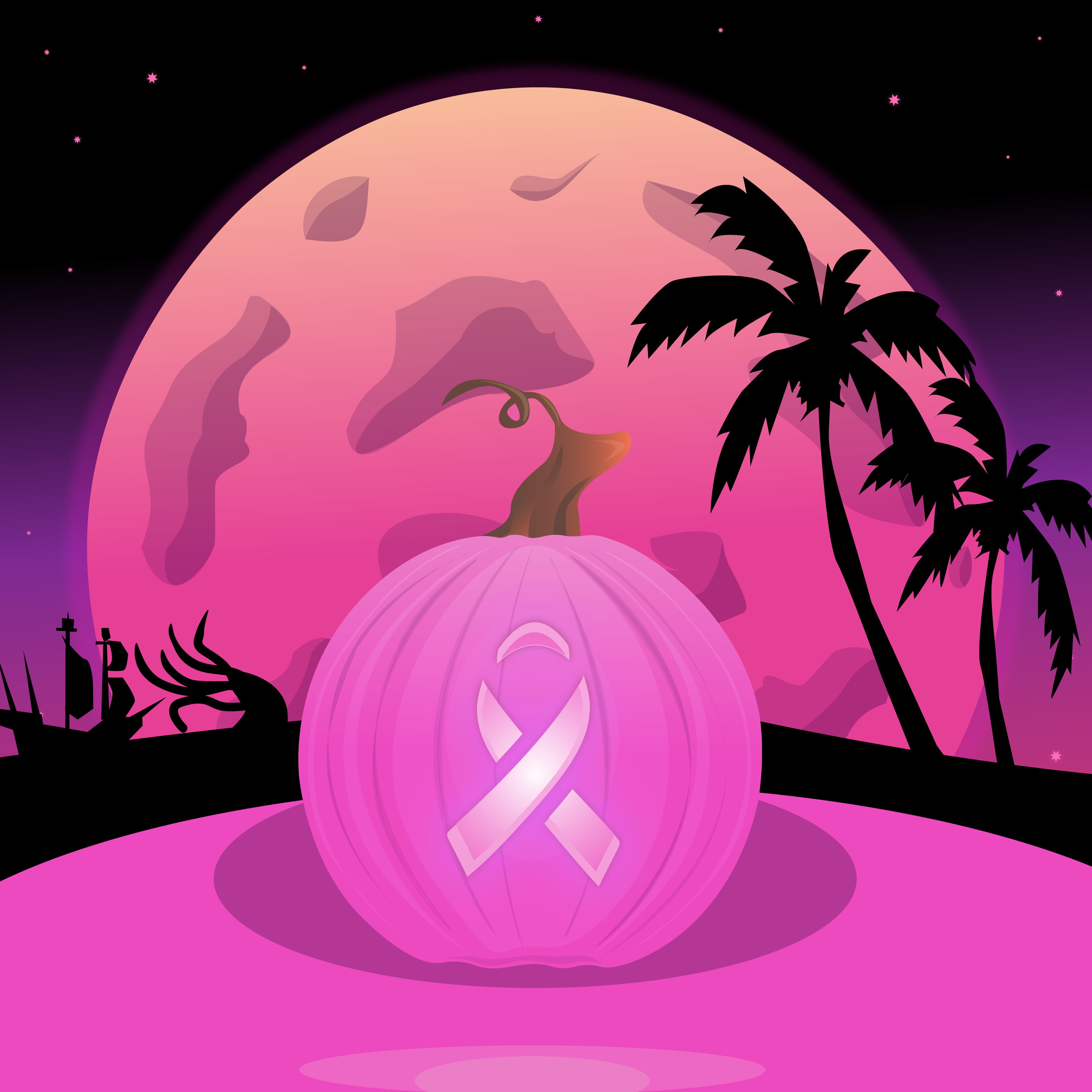 Breast Cancer Awareness Pumpkin Image